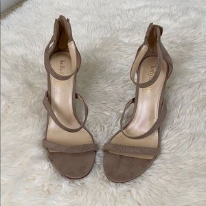Kelly & Katie Suede Nude Heels